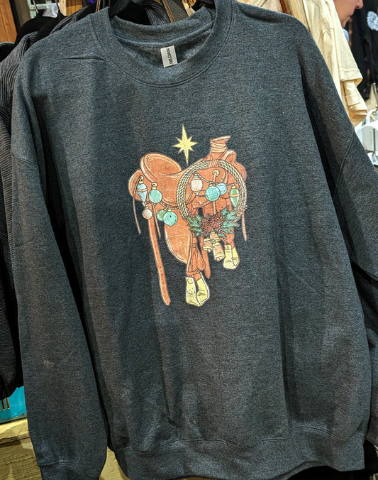 Festive Saddle Sweatshirt