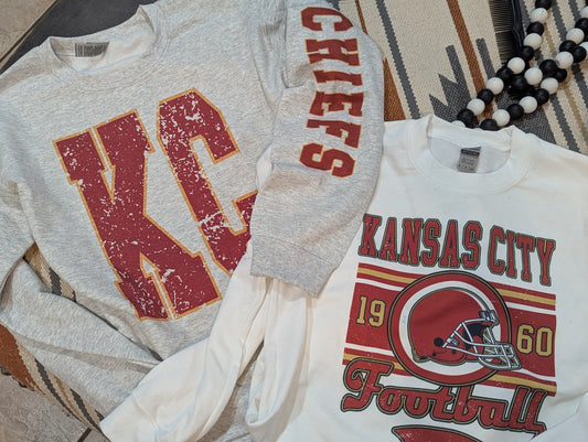 White Sweatshirt Vintage KC