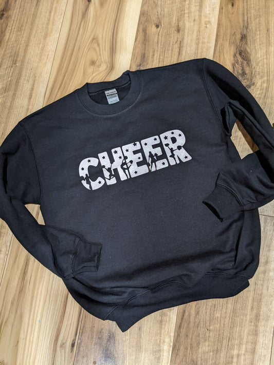 Cheer Sweatshirt with Glitter youth